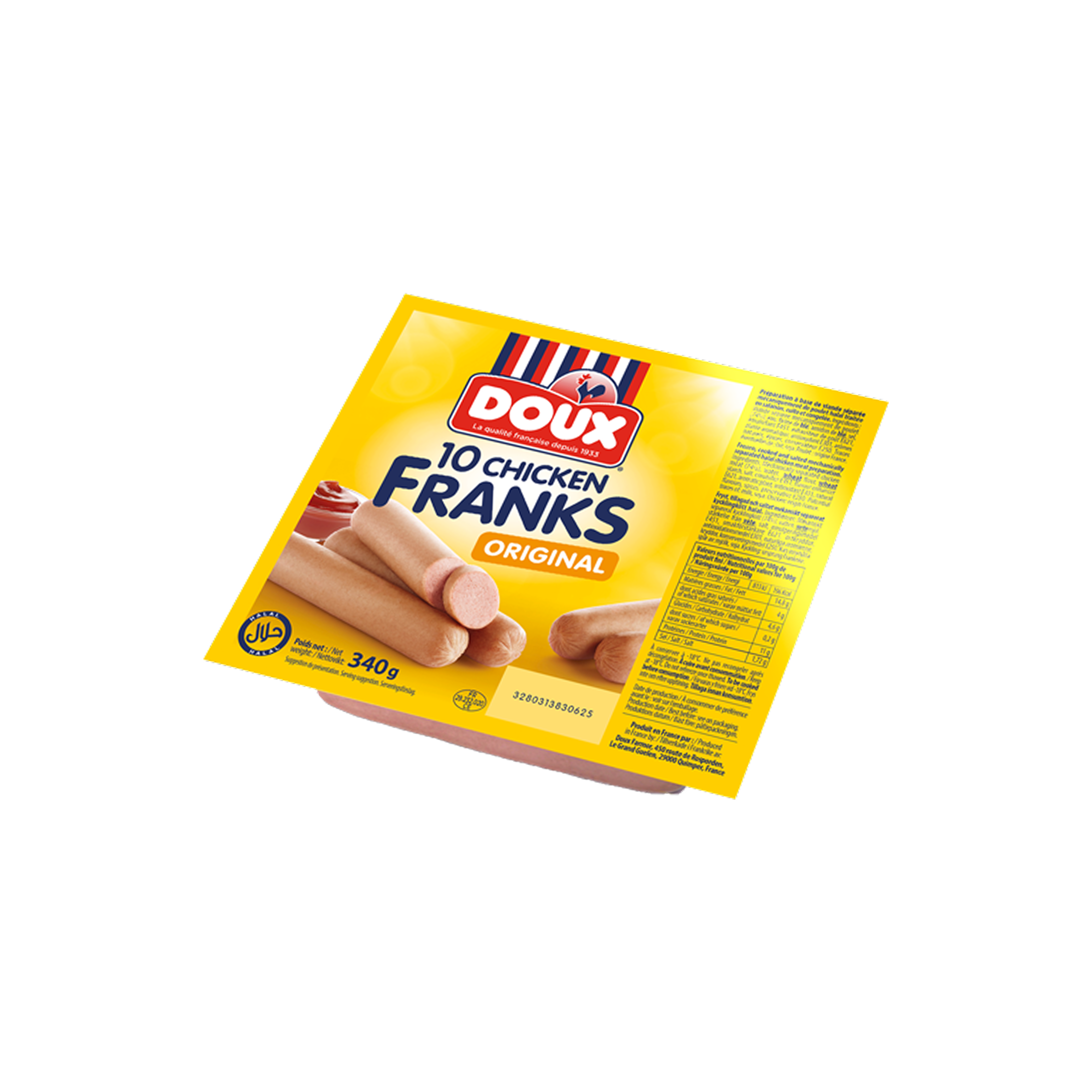Doux original chicken frankfurter - 340 g